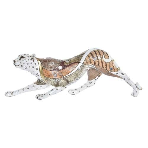 Ukrasna figura DKD Home Decor Bijela Pisana Oranžna Bijela/Narančasta Leopard Kolonijalni 30 x 40 cm 37 x 10 x 13 cm Cijena