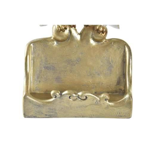 Ukrasna figura DKD Home Decor Bijela zlatan Sove 10 x 8 x 7 cm Cijena