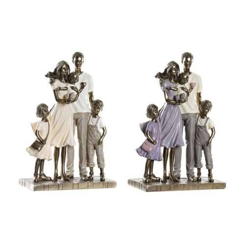 Ukrasna figura DKD Home Decor 17,5 x 8,5 x 26 cm zlatan Obitelj (2 kom.) Cijena