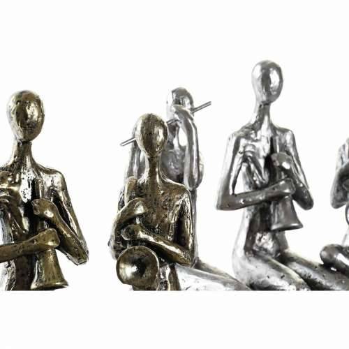 Ukrasna figura DKD Home Decor 18 x 8 x 21 cm zlatan Bakar Glazbenik (2 kom.) Cijena