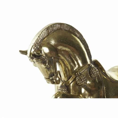 Ukrasna figura DKD Home Decor 29 x 9 x 25 cm Konj Crna zlatan Cijena