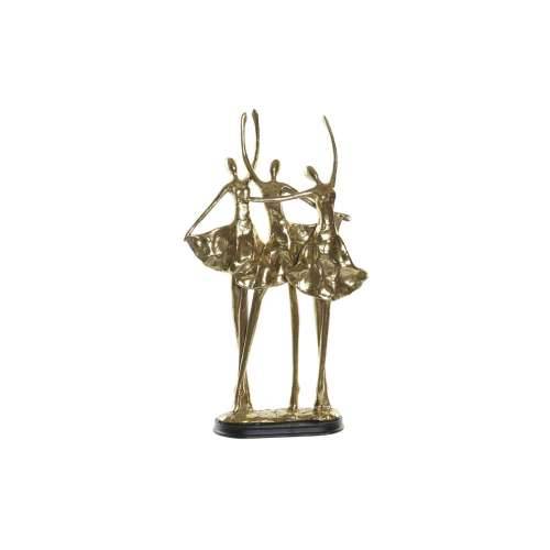 Ukrasna figura DKD Home Decor 25 x 9,8 x 44,5 cm Crna zlatan Plesačica Klasičnog Plesa romantični Cijena