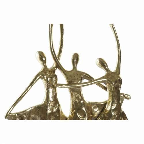 Ukrasna figura DKD Home Decor 25 x 9,8 x 44,5 cm Crna zlatan Plesačica Klasičnog Plesa romantični Cijena