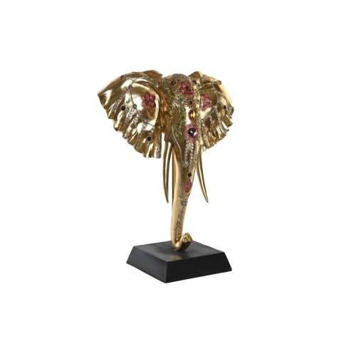 Ukrasna figura DKD Home Decor Crna zlatan Slon Kolonijalni 43 x 22 x 55,5 cm Cijena