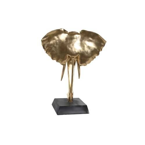 Ukrasna figura DKD Home Decor Crna zlatan Slon Kolonijalni 43 x 22 x 55,5 cm Cijena