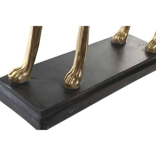 Ukrasna figura DKD Home Decor 44,5 x 17 x 65,5 cm Crna zlatan Pas Cijena