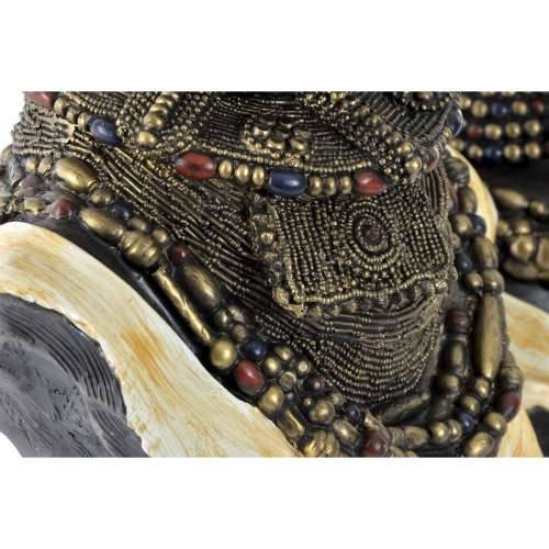 Ukrasna figura DKD Home Decor Crna Bež Kolonijalni Afrikanka Afrikanac 26 x 20 x 42 cm (2 kom.) Cijena