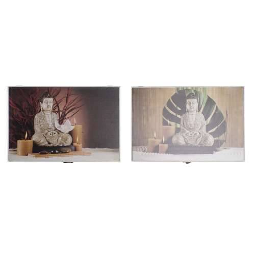 Cutie Decorativă DKD Home Decor Pisana Drvo MDF Buda brojač (2 kom.) Cijena