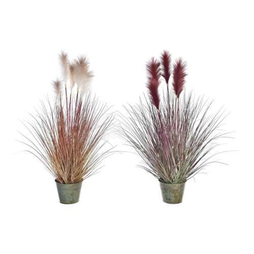 Ukrasna Biljka DKD Home Decor Oranžna Polietilen Bordo Mesing 20 x 20 x 90 cm (2 kom.) Cijena