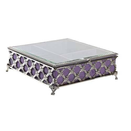 Kutija za nakit DKD Home Decor Kristal Metal (22 x 22 x 7 cm) Cijena