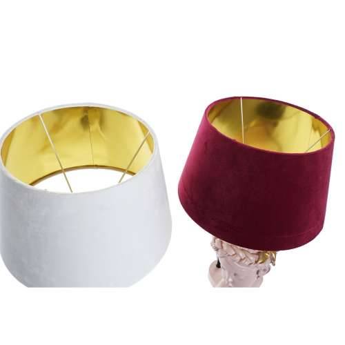 Stolna svjetiljka DKD Home Decor Crvena Smola Svetlo roza 220 V 50 W 30 x 30 x 49 cm (2 kom.) Cijena