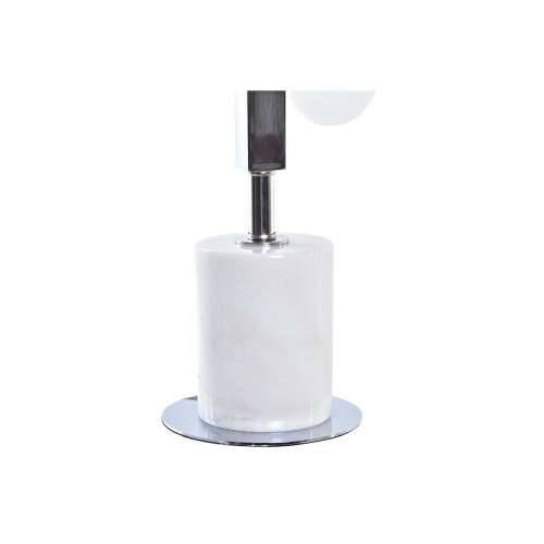 Stolna svjetiljka DKD Home Decor Bijela Srebrna Kristal Mramor 220 V 15 x 15 x 68 cm Cijena