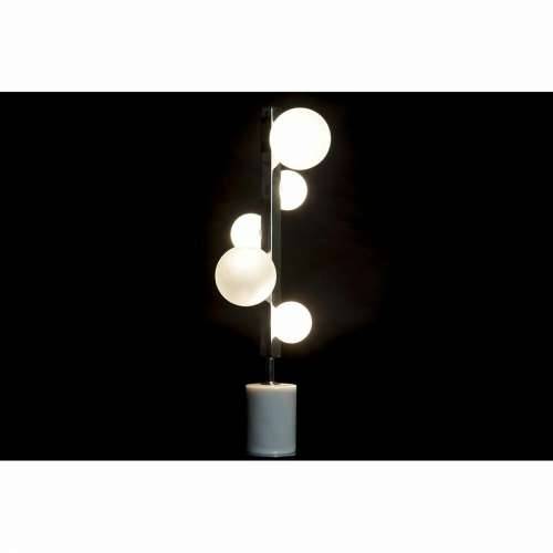 Stolna svjetiljka DKD Home Decor Bijela Srebrna Kristal Mramor 220 V 15 x 15 x 68 cm Cijena