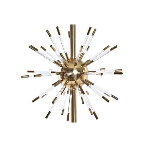 Stolna svjetiljka DKD Home Decor zlatan Metal Bijela 41 x 41 x 80 cm 220 V 50 W Cijena