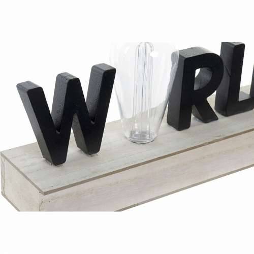 Svjetlosni ukras DKD Home Decor World Crna Metal Drvo MDF 30 x 40 cm 34 x 8 x 16 cm Cijena