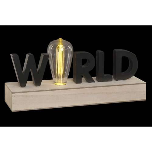 Svjetlosni ukras DKD Home Decor World Crna Metal Drvo MDF 30 x 40 cm 34 x 8 x 16 cm Cijena