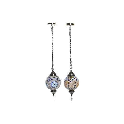 Stropna svjetiljka DKD Home Decor Kristal Metal 20 x 20 x 36 cm Pisana 50 W (2 kom.) Cijena