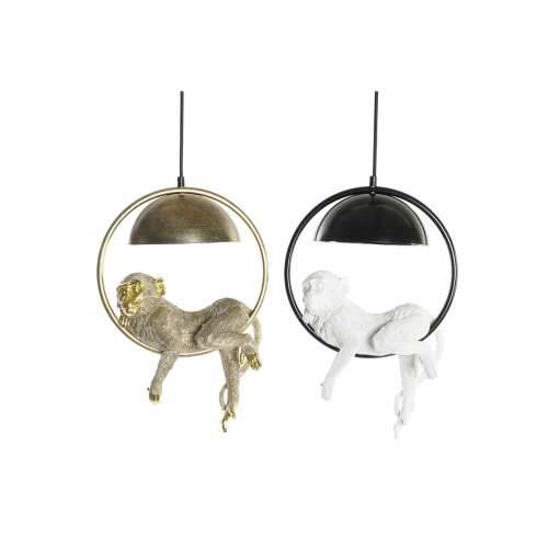 Stropna svjetiljka DKD Home Decor Bijela zlatan Metal Smola 50 W 29,5 x 20 x 44,5 cm (2 kom.) Cijena