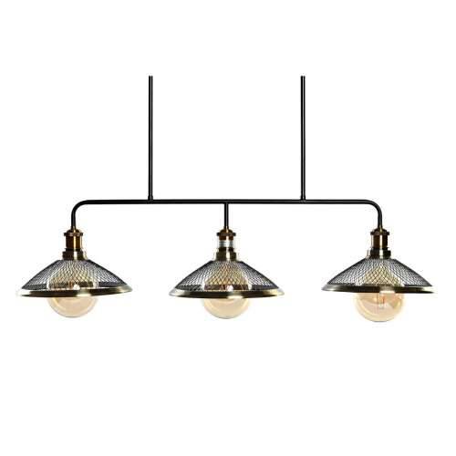 Stropna svjetiljka DKD Home Decor 100 x 29 x 22 cm Crna zlatan Metal 50 W Cijena