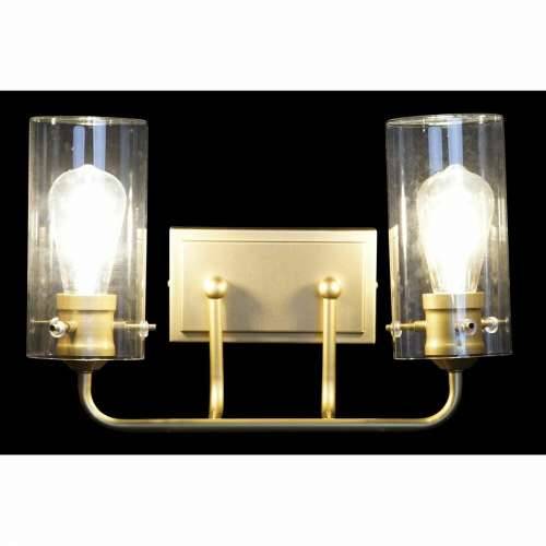Zidna svjetiljka DKD Home Decor Kristal zlatan Metal 220 V 50 W (41 x 17 x 24 cm) Cijena
