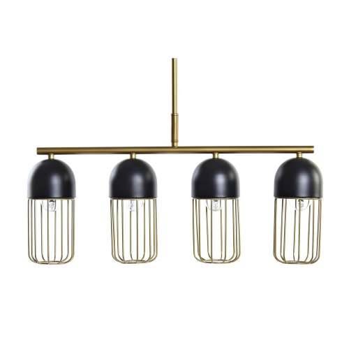 Stropna svjetiljka DKD Home Decor Crna zlatan 220 V 50 W (60 x 11 x 26 cm) Cijena