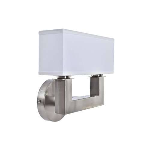 Zidna svjetiljka DKD Home Decor Srebrna Metal Poliester Bijela 220 V 40 W (25 x 14 x 24 cm) Cijena