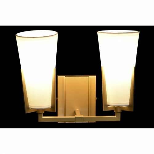 Zidna svjetiljka DKD Home Decor Kristal zlatan Metal Poliester Bijela (30 x 18 x 23 cm) Cijena