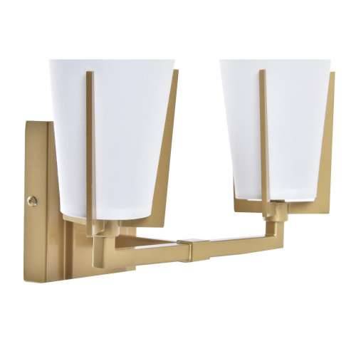 Zidna svjetiljka DKD Home Decor Kristal zlatan Metal Poliester Bijela (30 x 18 x 23 cm) Cijena
