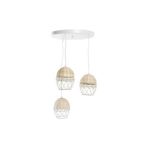 Stropna svjetiljka DKD Home Decor Bijela Svijetlo smeđi 220 V 50 W (38 x 38 x 75 cm) Cijena
