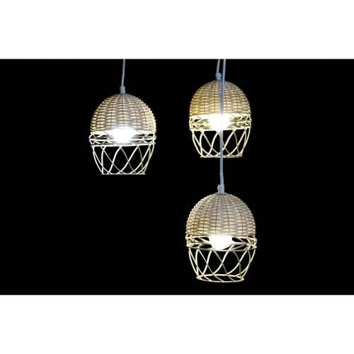 Stropna svjetiljka DKD Home Decor Bijela Svijetlo smeđi 220 V 50 W (38 x 38 x 75 cm) Cijena