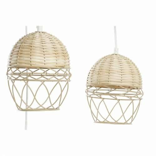 Stropna svjetiljka DKD Home Decor Bijela Svijetlo smeđi 220 V 50 W (38 x 38 x 75 cm) Cijena