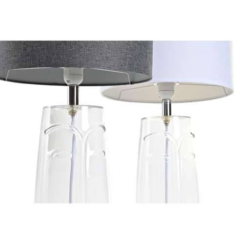 Stolna svjetiljka DKD Home Decor Kristal Providan Bijela Svjetlo siva 30 x 30 x 54 cm (2 kom.) Cijena