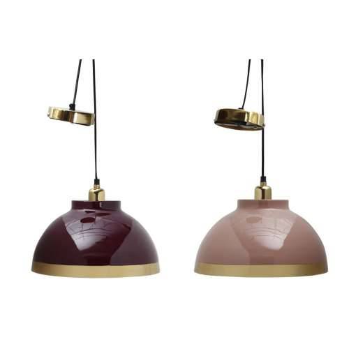 Stropna svjetiljka DKD Home Decor 33 x 33 x 24 cm Roza Metal Lila 50 W (2 kom.) Cijena