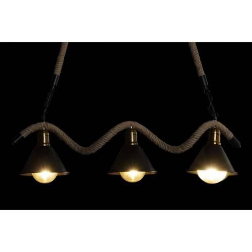 Stropna svjetiljka DKD Home Decor Prirodno Crna Metal Uže 50 W (85 x 18 x 20 cm) Cijena