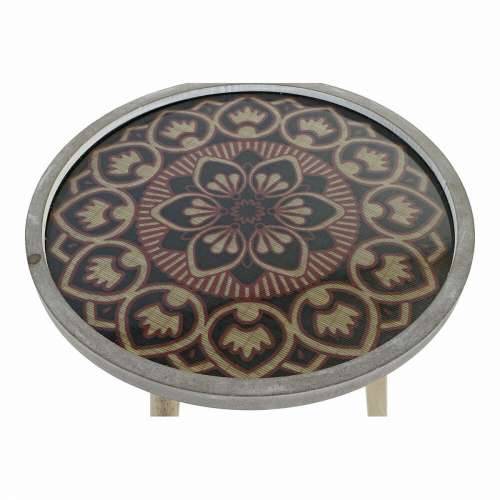 Pomoćni stolić DKD Home Decor Prirodno Crna 40 x 40 x 41 cm Drvo MDF Cijena