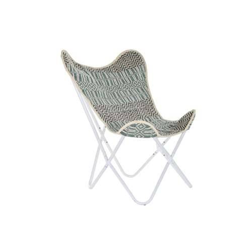 Vrtna fotelja DKD Home Decor Plava Bijela Zelena Željezo 74 x 65 x 90 cm Cijena