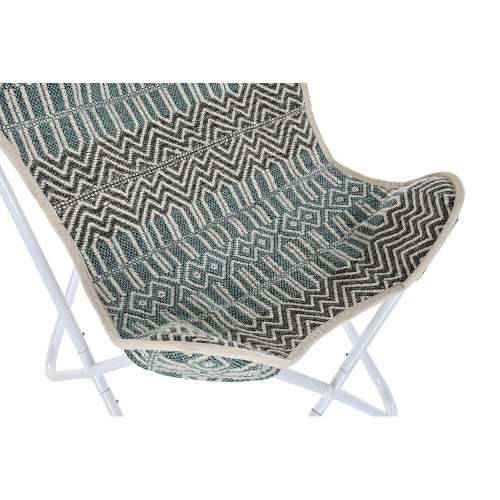 Vrtna fotelja DKD Home Decor Plava Bijela Zelena Željezo 74 x 65 x 90 cm Cijena
