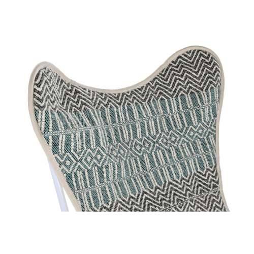 Vrtna fotelja DKD Home Decor Plava Bijela Zelena Željezo 74 x 65 x 90 cm Cijena