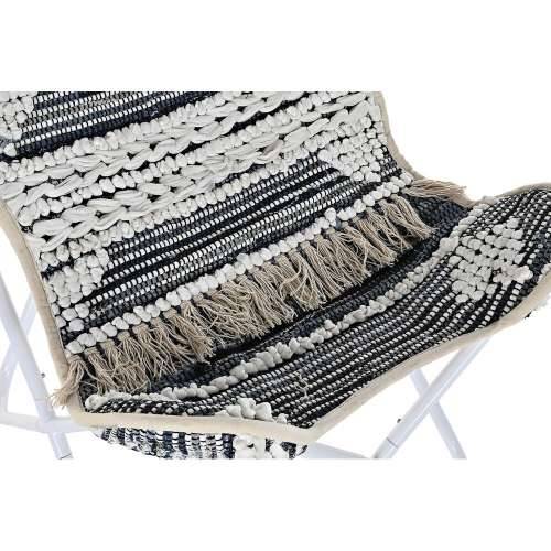Vrtna fotelja DKD Home Decor Bijela Crna Željezo 74 x 65 x 90 cm Cijena