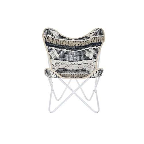 Vrtna fotelja DKD Home Decor Bijela Crna Željezo 74 x 65 x 90 cm Cijena