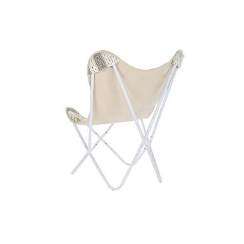 Vrtna fotelja DKD Home Decor Bijela Siva 74 x 65 x 90 cm Cijena