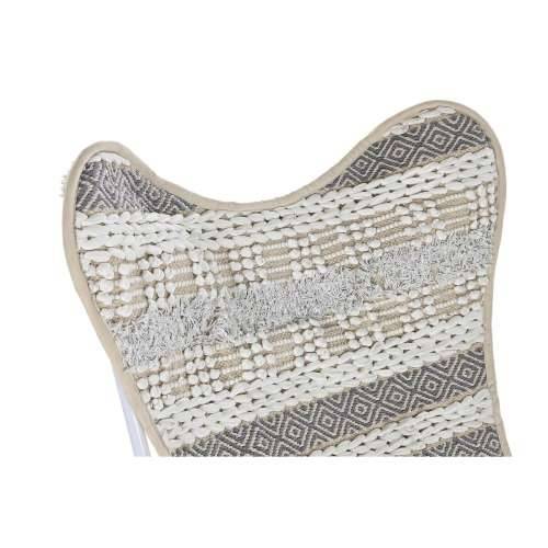 Vrtna fotelja DKD Home Decor Bijela Siva 74 x 65 x 90 cm Cijena
