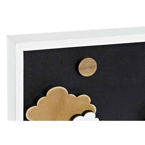 Zidni Ukras DKD Home Decor Bijela Smeđa Kuće gradski 40 x 3,5 x 20 cm Cijena