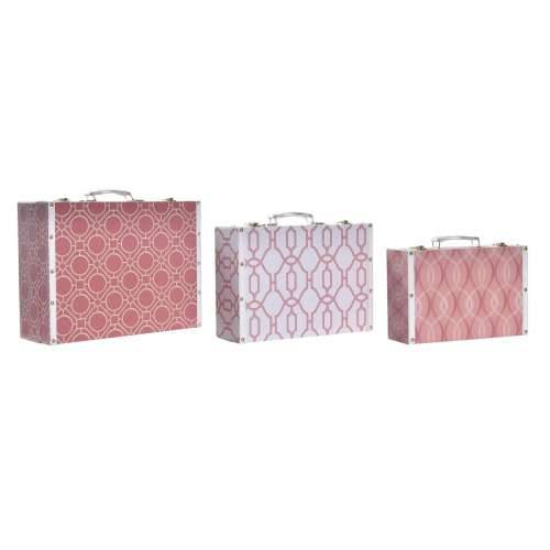 Set ukrasnih kutija DKD Home Decor Platno Drvo (40 x 31 x 15 cm) Cijena