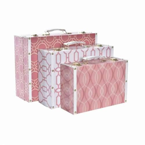 Set ukrasnih kutija DKD Home Decor Platno Drvo (40 x 31 x 15 cm) Cijena