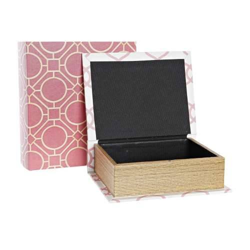 Kutija DKD Home Decor Knjiga Platno Drvo 20 x 8 x 26 cm (2 kom.) Cijena