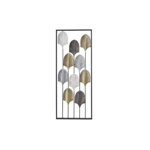 Zidni Ukras DKD Home Decor Crna Metal Pisana moderan Biljni list (35 x 2 x 90 cm) Cijena