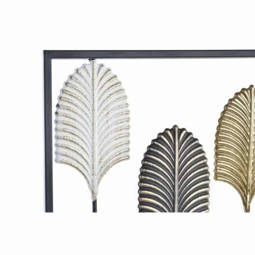 Zidni Ukras DKD Home Decor Crna Metal Pisana moderan Biljni list (35 x 2 x 90 cm) Cijena