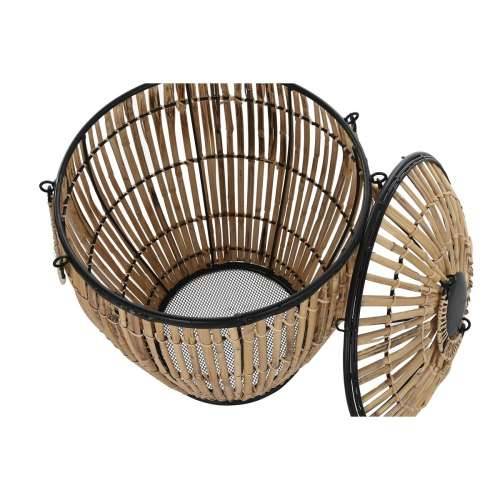 Set Košara DKD Home Decor Crna Prirodno Metal Ratan 48 x 48 x 55 cm (2 kom.) Cijena