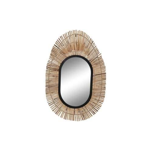 Zidno ogledalo DKD Home Decor Crna Prirodno Bali 63 x 1,5 x 92 cm Cijena